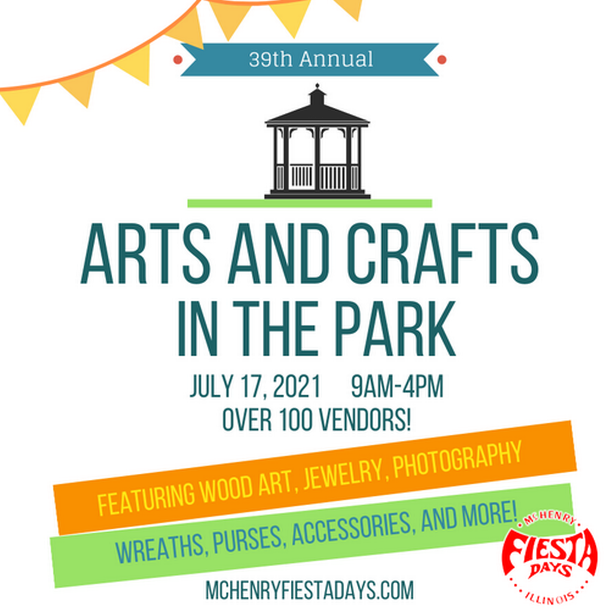 Arts and Crafts in the Park 2021 Jul 17, 2021 McHenry Area